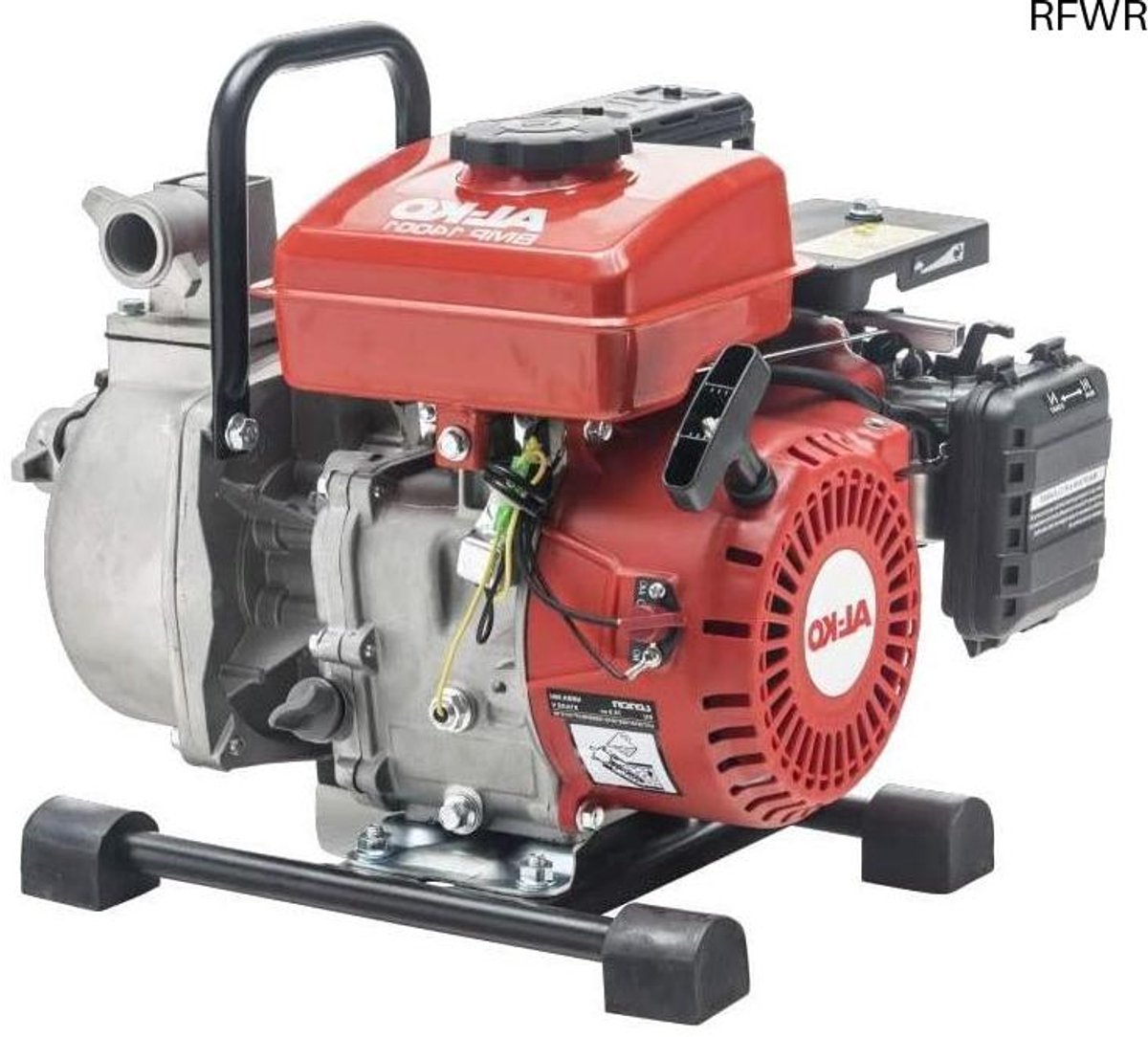 RFWR® Benzinemotorpomp 1,7 kW voor 12.000 l/h waterafvoer – Mobiele waterpomp zonder stroom