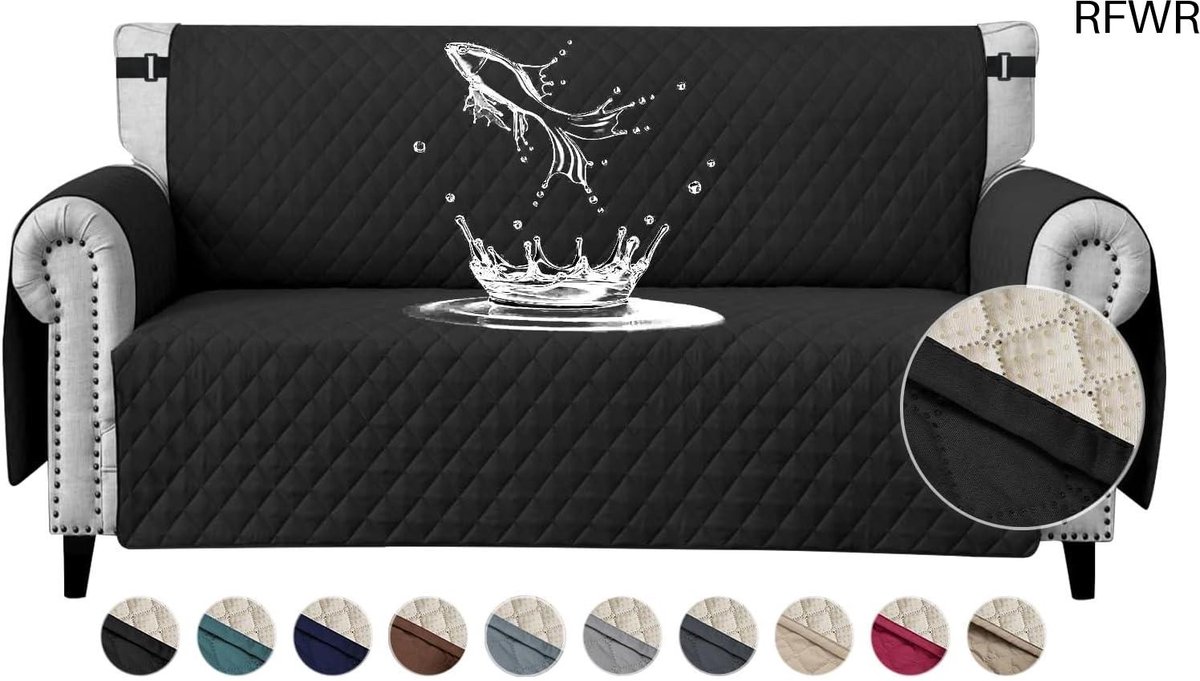 RFWR® Waterdichte 2-zits bankovertrek met antislip en krasbestendig materiaal