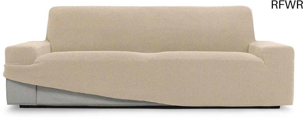 RFWR Elastische Bankhoes voor 2-zits Banken van 140 tot 180 cm - Universele en Makkelijk Aan te Brengen Overtrek Beige