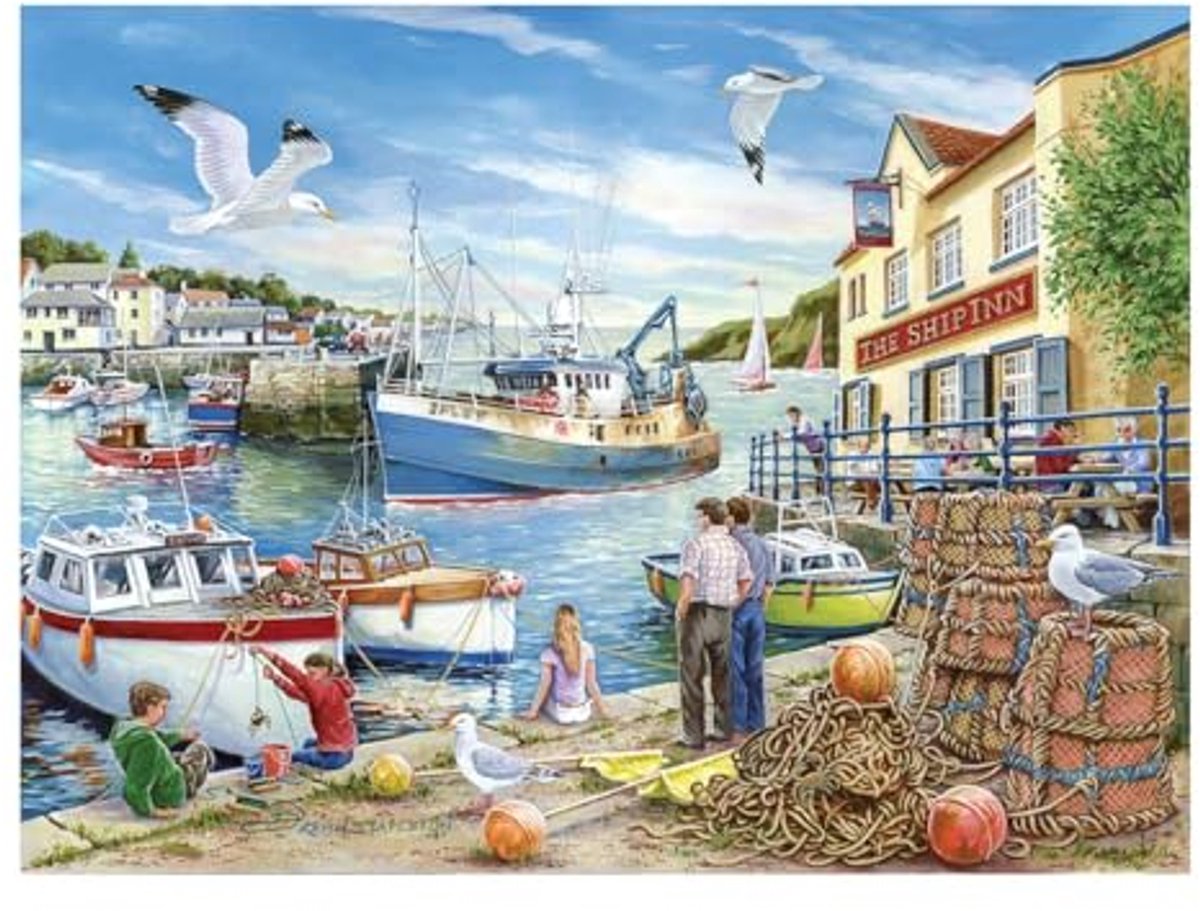 House of Puzzles puzzel XXL Ship Inn 500 stukjes - extra grote stukken.
