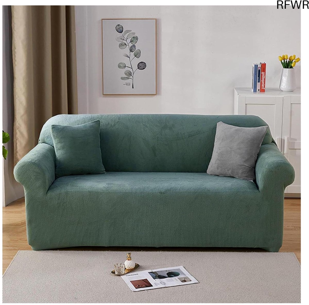 RFWR® Elastische 3-zits bankhoezen fluwelen slipcovers voor banken