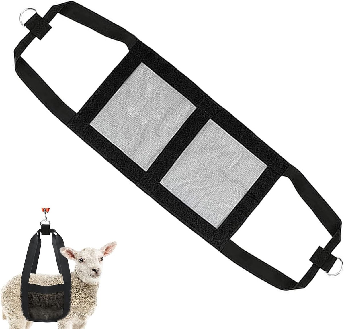 Verstelbare Vee Sling Hangmat - Verzorgingshangmat voor Kalfdieren - Nylon