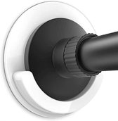 Support de tringle à rideau de douche autocollant - facile à installer - 2 pièces - blanc