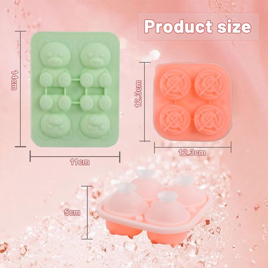 IJsblokjesbakjes voor cocktails - Siliconen 3D Pinguïn IJsblokjesvormen