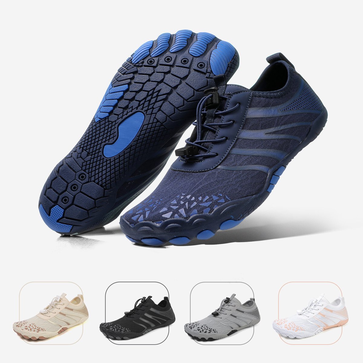 DOTALES - FlowStep barefoot schoenen Donkerblauw 44