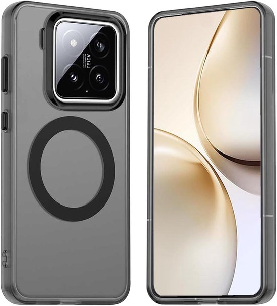 Foto: Allecto plus magnetische hoes voor smartphone 15 5g tpu pc case met mat afwerking zwart je nieuwe en verbeterd producttitel bevat nu relevante zoekwoorden en heeft meer dan 75 tekens om de klant beter te informeren over het product 