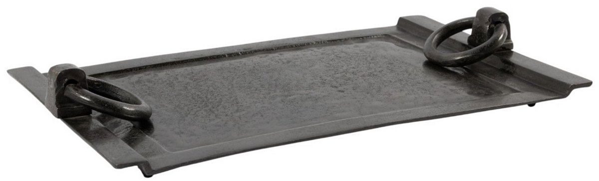 Dienblad met handgrepen ijzer brass h8 55x33