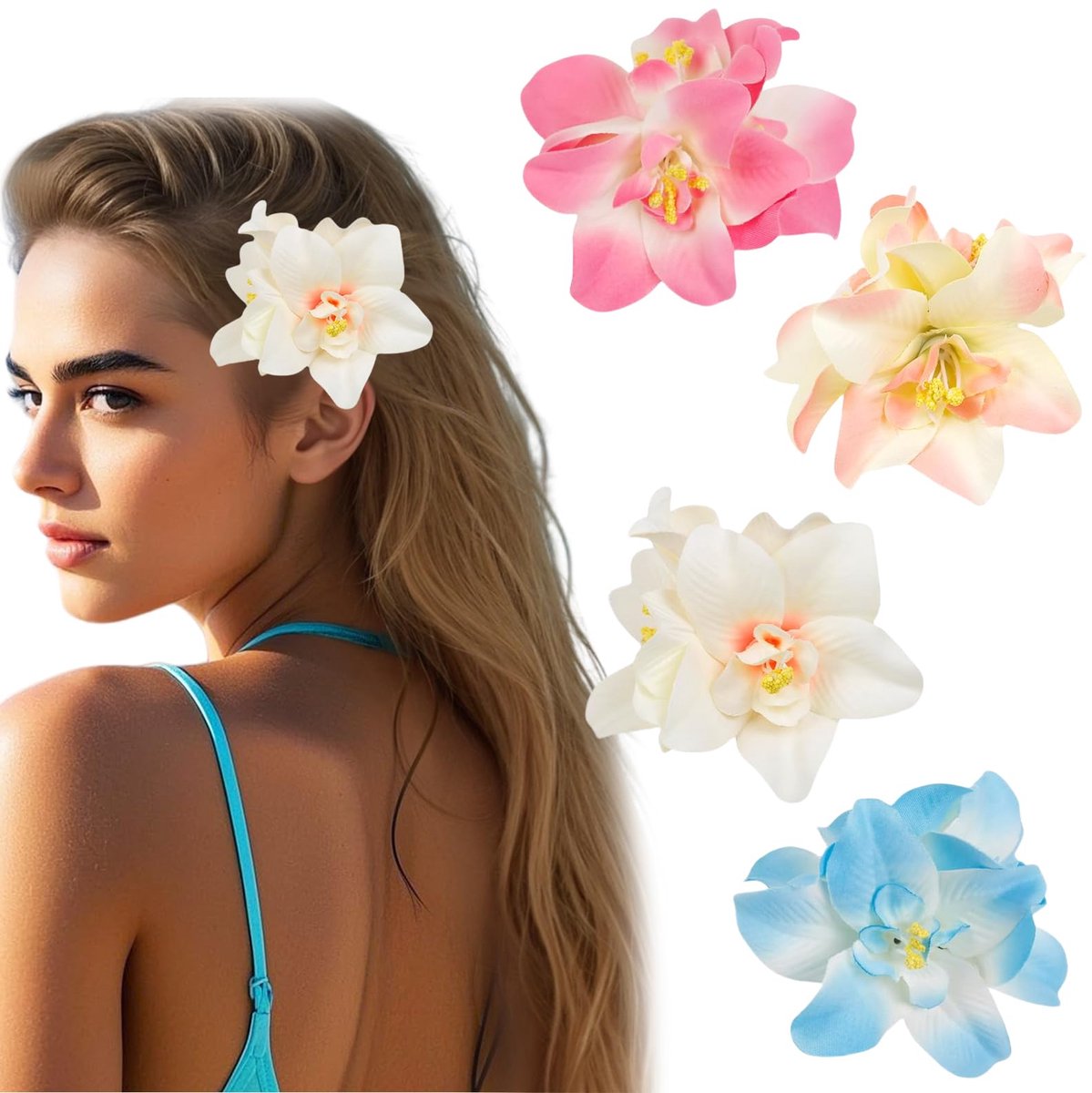 Didiseaon 5 Stuks haarklem haaraccessoire voor vrouwen roos haarspeldje kleren haarcorsage haarspeldjes roze corsage bloem haar clip bruiloft broche haaraccessoires hoofddeksel bruid Paars