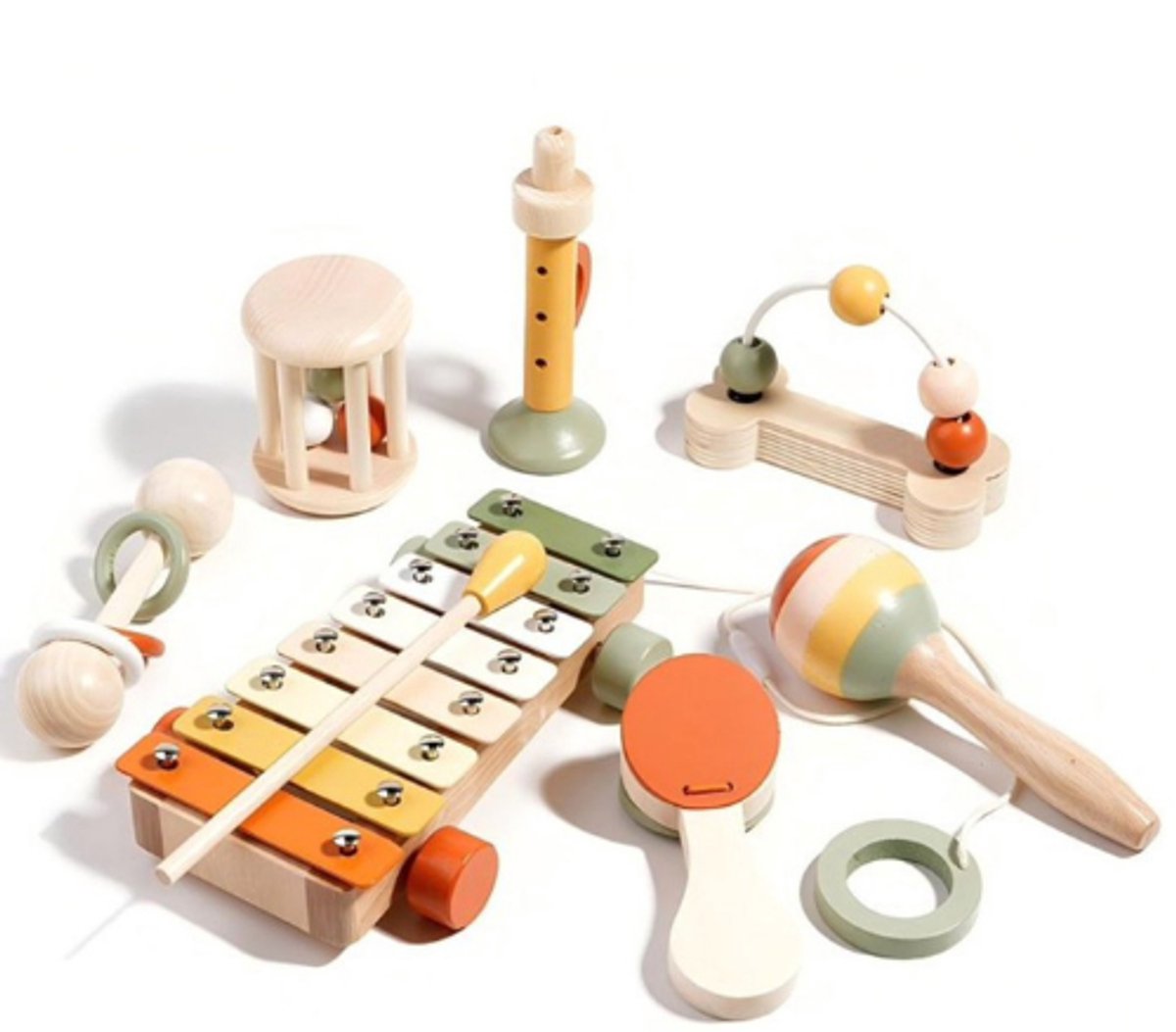 Lehoo Castle Kinderen Peuter Houten Muziekinstrumenten, Montessori