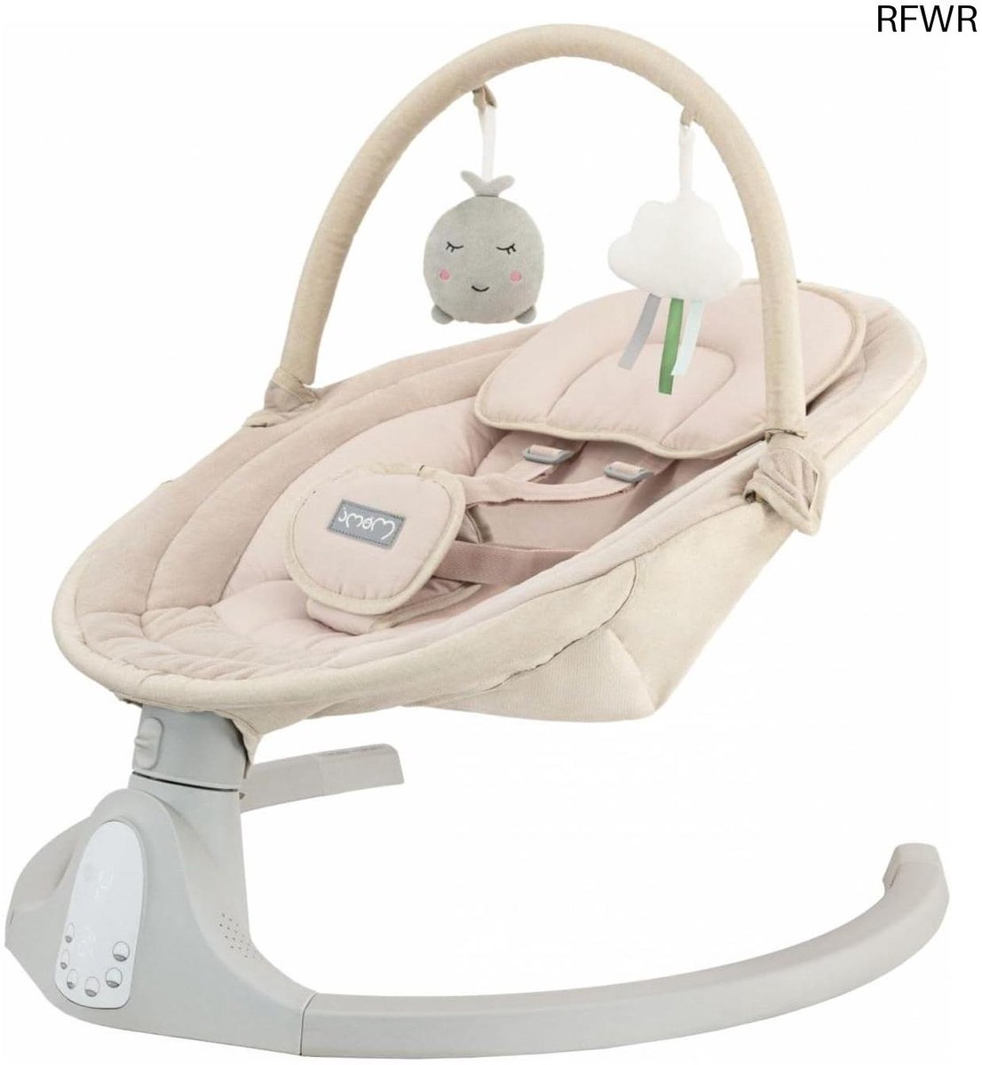 RFWR® Babywipstoeltje met Bluetooth, afstandsbediening en 5-punts veiligheidsgordel voor baby's tot 9 kg