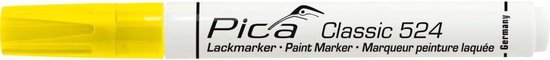 Pica 524/44 Classic Industrie verf/lak marker - Geel - 2-4 mm rond
