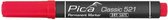 Pica Classic Dry- Safe marqueur permanent rouge 2-6 mm en forme de ciseau