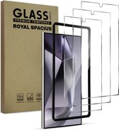 Protection d'écran pour Samsung Galaxy S24 Ultra - Avec outil d'alignement - Verre trempé - Protection d'écran en Tempered Glass - 3 pièces