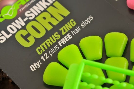 Korda Slow Sinking Corn 12pcs (free Hair stops) - Smaak : Citrus Zing Orange van Merkloos — afbeelding 5