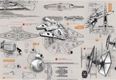 Star Wars Blueprints 8-delig Fotobehang 368x254cm