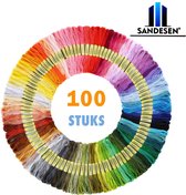 100 Kleuren Borduurgaren voor Kruissteken – Set voor Borduren en DIY Handwerk – Ideaal voor Beginners en Gevorderden – Borduurpakket voor Hobby, Creatieve Projecten, en Naaldwerk – Perfect voor Kruissteken, Handwerk en DIY Decoratie
