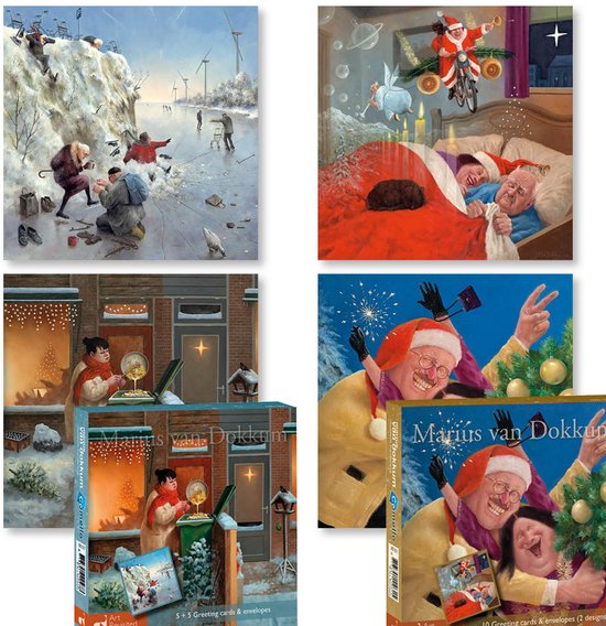 Marius van Dokkum kerstkaarten - set 3