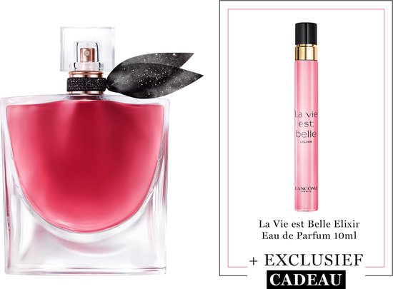 Lancôme La Vie est Belle Elixir Eau de Parfum + Cadeau - La Vie est Belle Elixir Eau de Parfum 100ml & La Vie est Belle L'Elixir Eau de Parfum 10ml Cadeau - Dames Parfum - 110ml