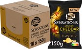 Lay's Sensations Mature Cheddar & Chilli Chutney - Chips - 10 x 150 gram