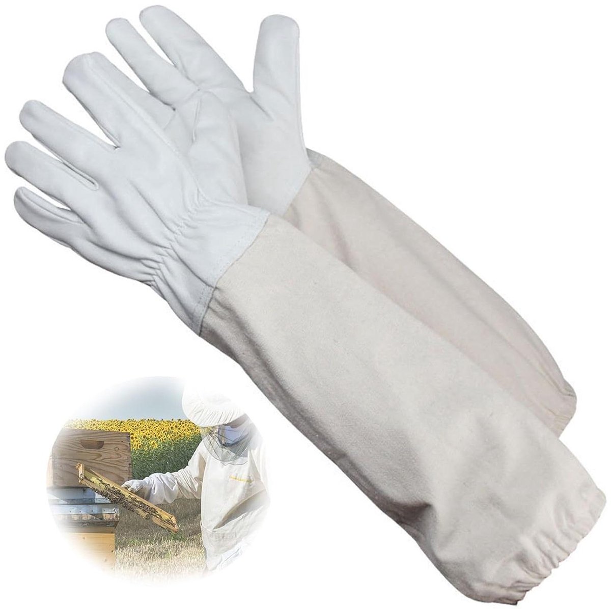 JGS Premium - Beschermende Imkerhandschoenen voor optimale imkeruitrusting met universele pasvorm
