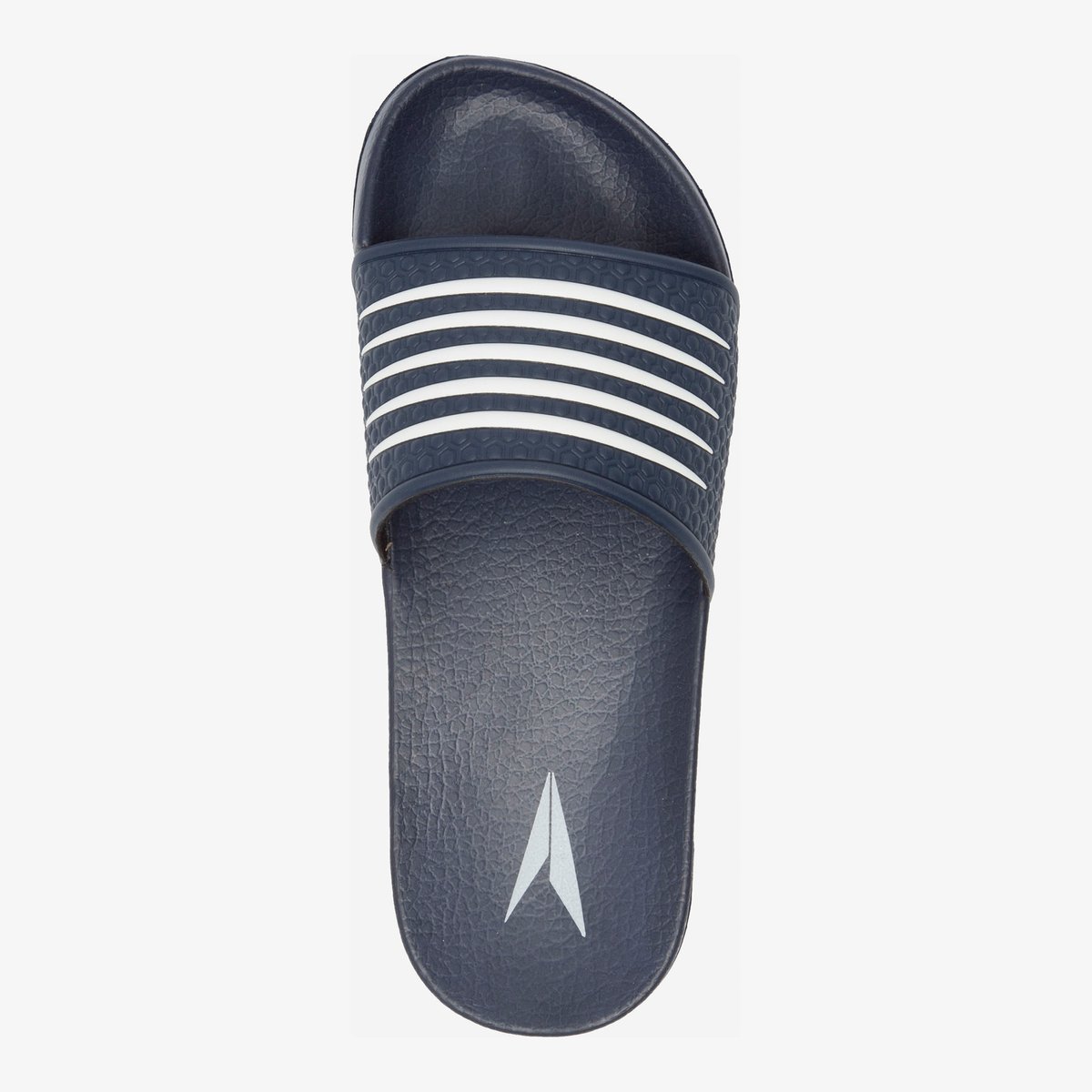 Dutchy dames badslippers blauw wit
