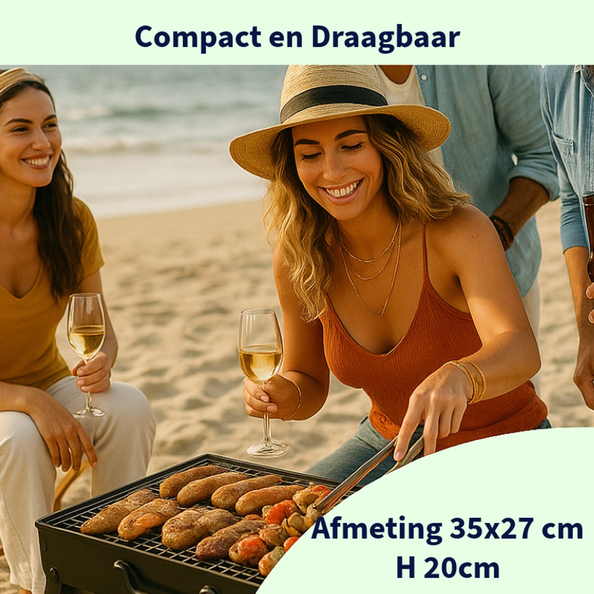 Ceruzo Opvouwbare Barbecue 35x27cm thumbnail 2