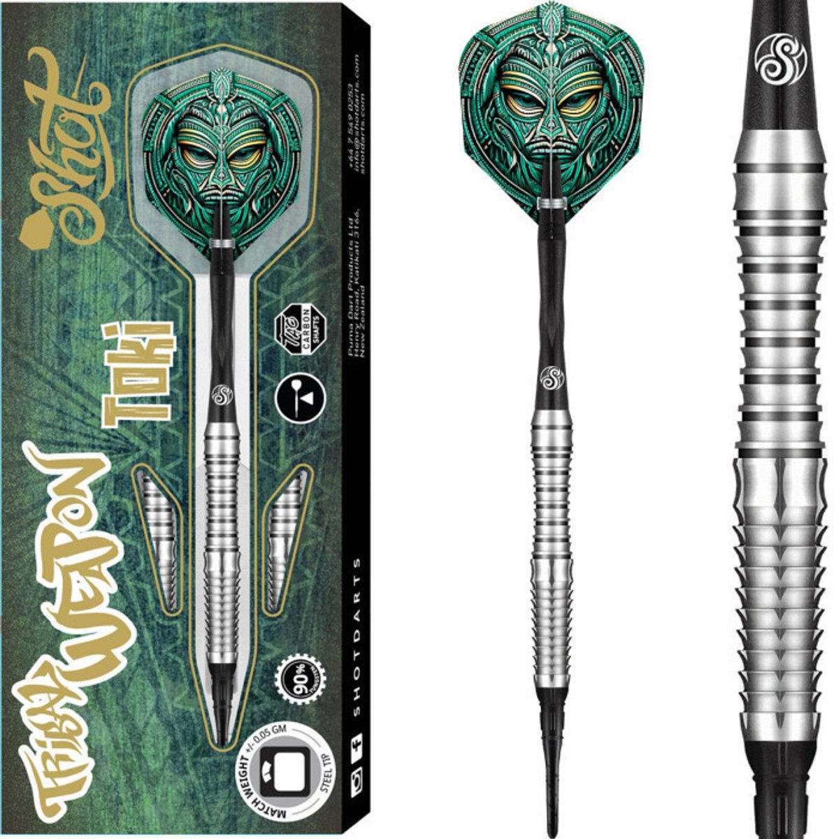 Shot Tribal Weapon Toki 90% Soft Tip - Dartpijlen 20 Gram
