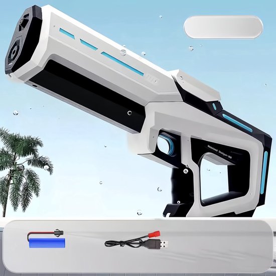 Waterpistool elektrisch - Automatisch waterpistool - Zomer speelgoed - Watergevecht - Super Soaker - Oplaadbaar waterpistool - Kinderplezier - Waterpret - Strand speelgoed - Tuinspeelgoed - Elektrisch speelgoed - Waterbattle - Outdoor fun - Vakanties