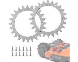 Stainless Steel Spikes Vervanging voor Wor-x Land-roid S/M Modellen - Grip Verbetering voor Robotmaaiers me…
