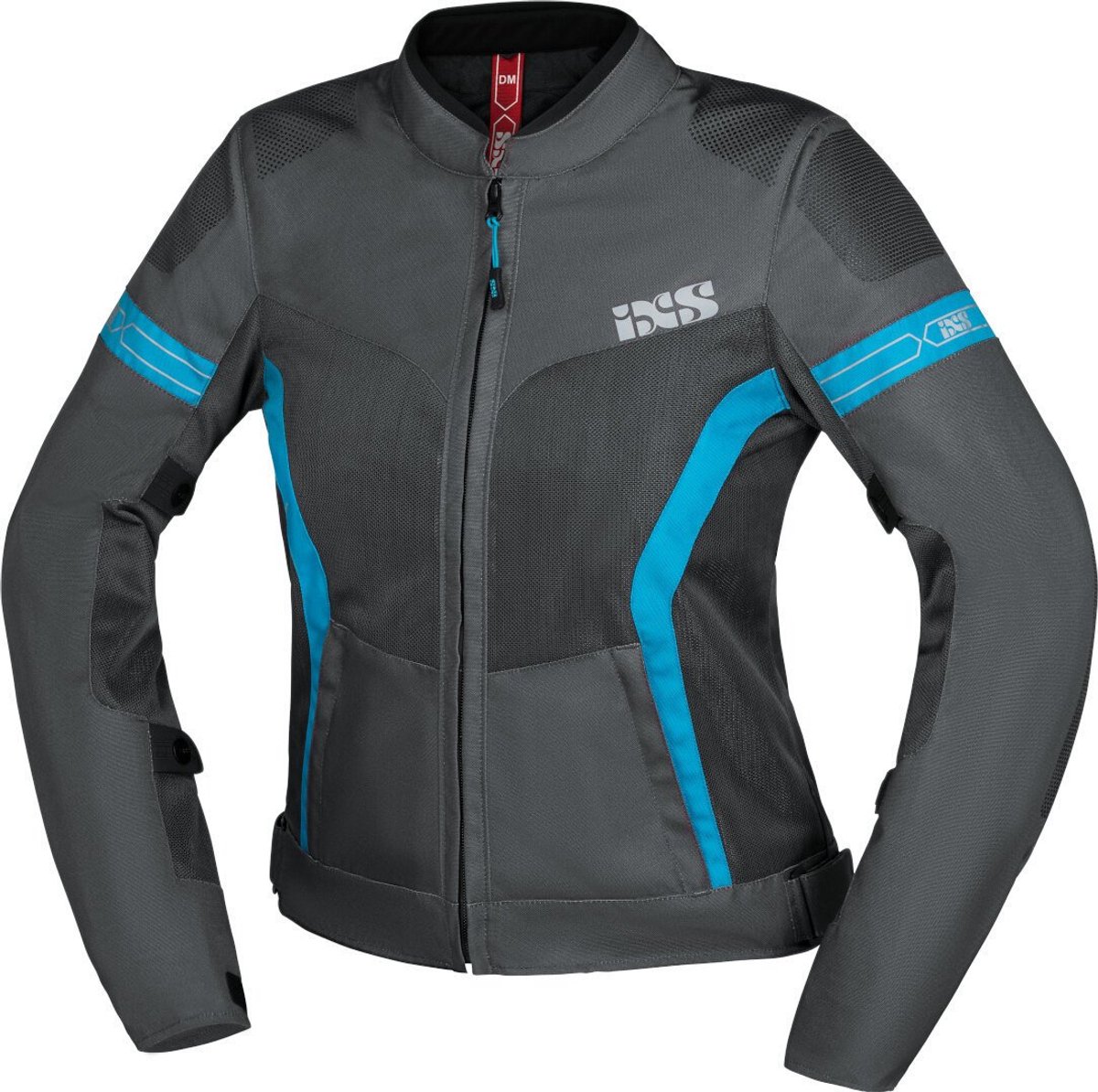 IXS Trigonis-Air Dames Grijs Blauw Textiele Motorjas - Jas