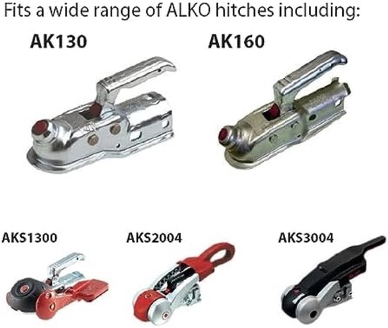 Antivol ALKO pour attelage de caravane et de remorque - Protection antivol - Compatible avec AK130, AK160, AKS1300, AKS2004, AKS3004 - Jaune