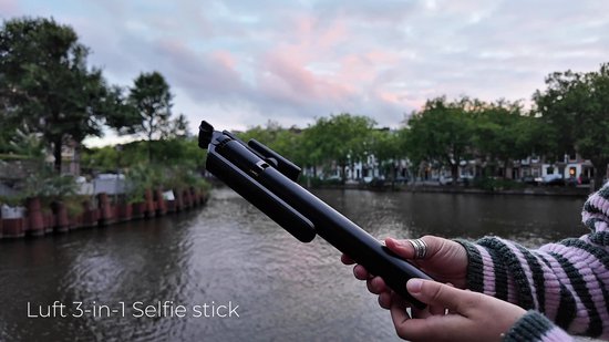Selfiestick voor elke telefoon - 3 in 1 - incl. afstandbediening - Tripod - Phonestick - Telefoon Statief - Bluetooth - Standaard - GSM - Camera - Smartphone - Luft