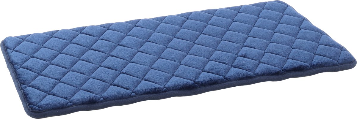 Orthopedische hondenkussen – Orthopedisch benchkussen – Extra luxe hondenkussen 70,5 x 41,5 cm – Pure luxe met memory foam – Flamingo Kussen Weimar Rechthoekig Blauw S