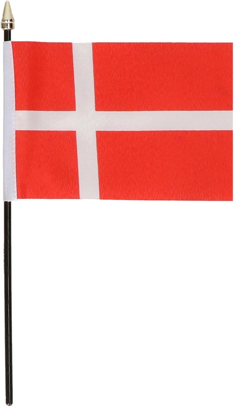 2x drapeau de table danemark 10 x 15 cm avec support - Articles de fête/décorations drapeaux de Landen