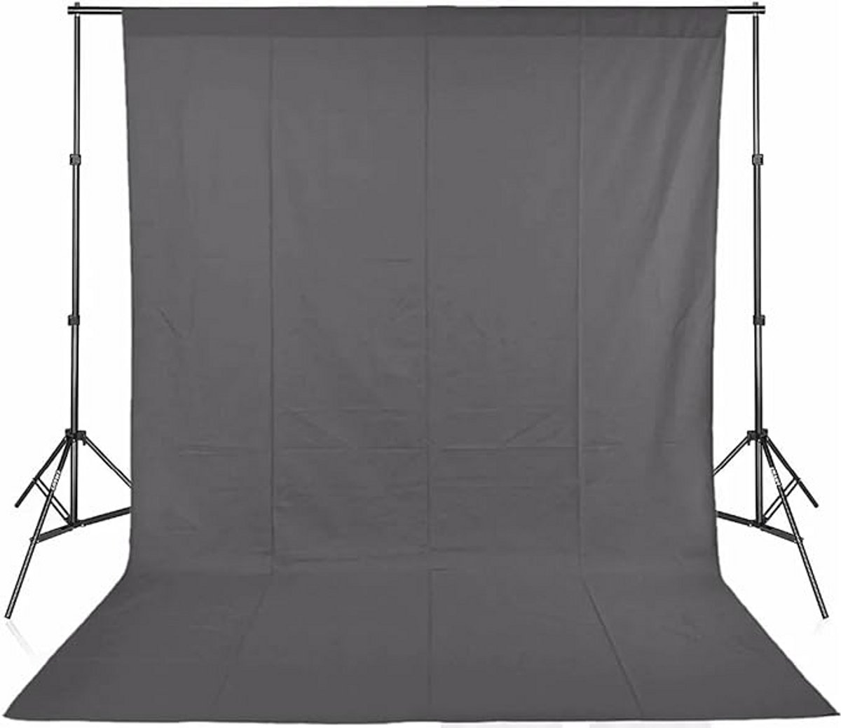 Fotografie Achtergrond Gladde Mousseline Katoen Grijs 4x3m Scherm Doek voor Fotostudio Video