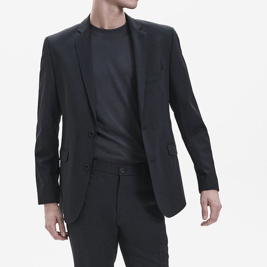 Foto: Sunwill heren colbert 2015 2722 modern fit antraciet polyester wol elastaan maat 50