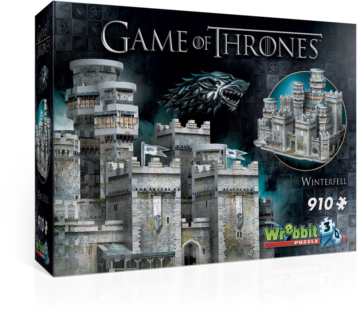 Wrebbit 3D Puzzle - Game of Thrones Winterfell (910 stukjes)