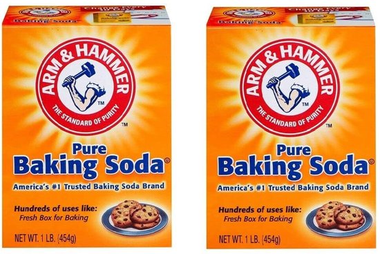 Kajal Dubbelpak 2 x 454 g Arm & Hammer Baking Soda – Natriumcarbonaatpoeder voor veelzijdig gebruik bij het bakken – 908 g Totale inhoud met Kajal-sticker