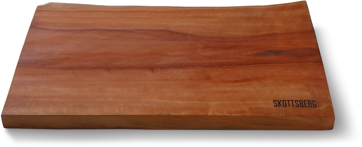 Skottsberg - Wood Works - Serveerplank - Ingefreesde handgrepen - 45 x 35 x 3 cm - Hout - Borrelplank