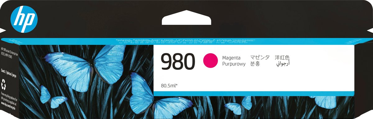 HP - D8J08A - 980 - Inktcartridge magenta