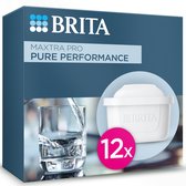 BRITA waterfilterpatroon MAXTRA PRO Pure Performance 12 pack - Originele navulling voor alle BRITA kannen voor puur smakend kraanwater - filtert verontreinigingen zoals PFAS*, chloor, kalkaanslag en metalen