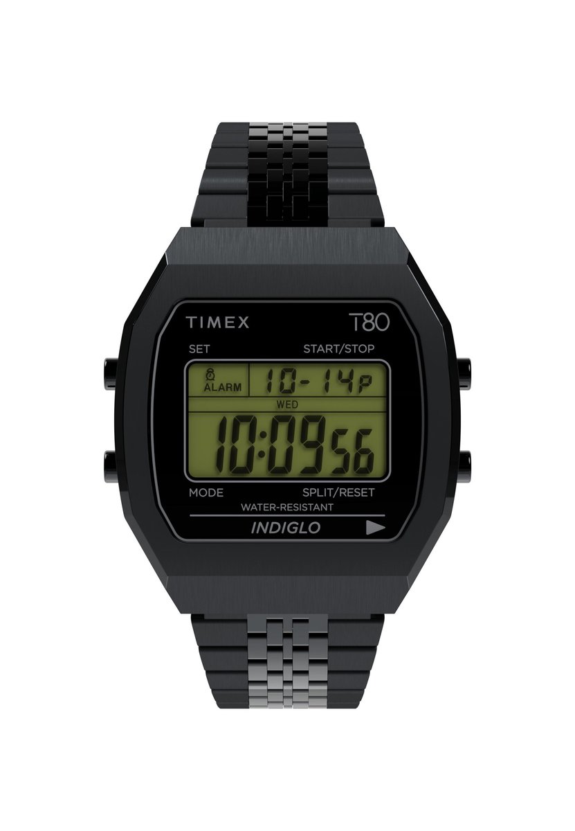 Timex Mk1 Handwind Quartz Digitaal Horloge Zwart Kast: 100% Roestvrij Staal | Armband: 100%Roestvrij Staal 36 TW2W91600AJ