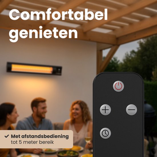 Komodo Terrasverwarmers Flores 3000W - 9 Verschillende Standen - Voor