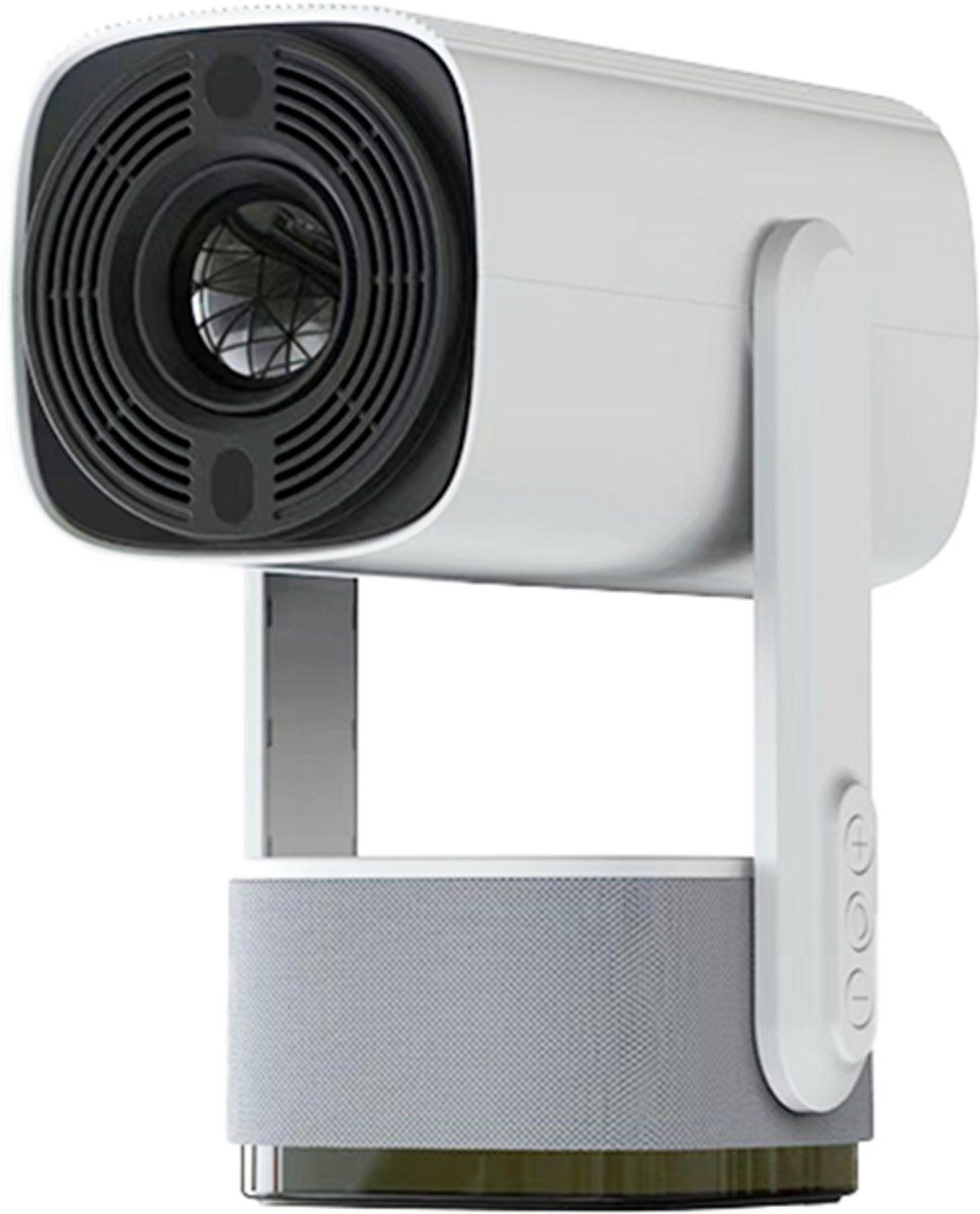 Alles-in-één Mini Beamer - met 4K-ondersteuning - iOS & Android - Mini Projector - Wit - Proun