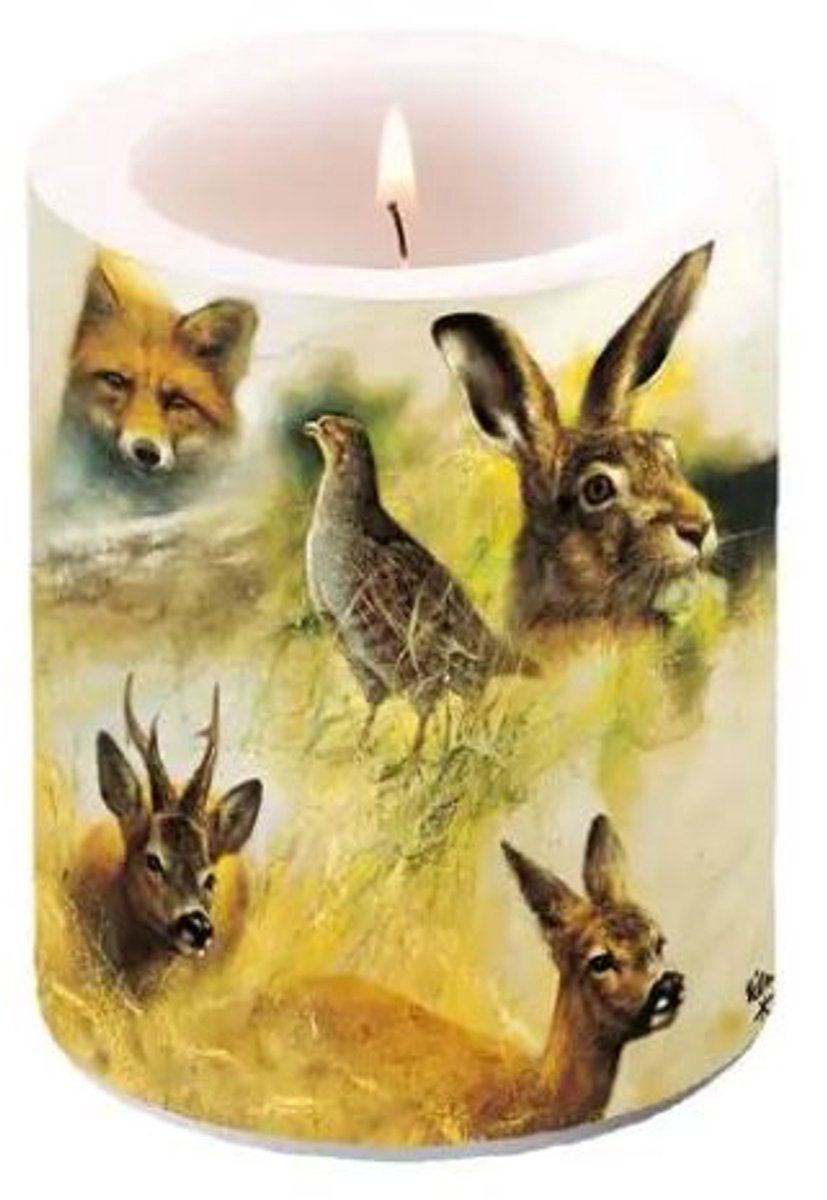 Ambiente - Kaars - Small - Wild Animals - 35 branduren