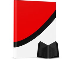 NAPI Verzamelmap 360 Kaarten - Pro Binder Map voor Kaarten - Trading Card Map - 9 Pocket - Premium Card Binder - 20 Pagina’s - A4 Formaat - Rood