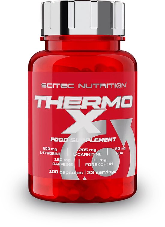 Scitec Nutrition® - Thermo-X (100 capsules) - 33 doseringen - fatburner - afvallen - vetverbrander - afslankpillen