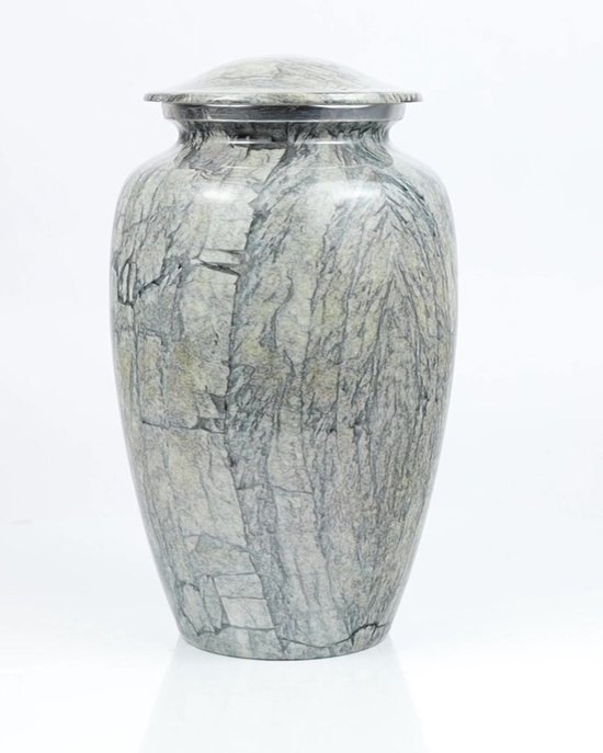 XXL As Urn - 3.5 Liter - Crematie Urn - Uniek - Voor Huisdieren of Menselijk As - Crematie As - Mini Urn - Decoratie Urn - Modern Stone
