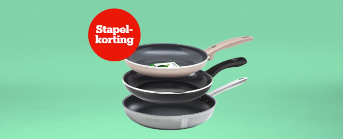Stapelkorting op pannen