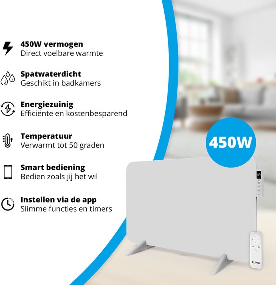 KLARSTEIN Infrarood elektrische verwarming, laag stroomverbruik, infrarood verwarmingspaneel